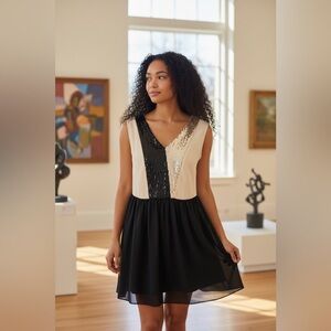 Fracomina Première Black Sleeveless Midi Dress, NWT, $1200MSRP, Size XL